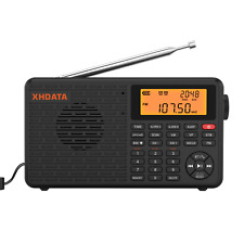 XHDATA D109 FM Stereo AM LW MW Krótkofalowa karta Bluetooth / MP3 IT Przenośne radio, używany na sprzedaż  Wysyłka do Poland