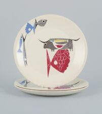 Used, Figgjo Flint, Norway. Three "A La Carte" faience plates. 1960/70s. for sale  Shipping to South Africa