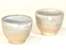 Vintage Japanese Hagi ware Pottery made Sake Cup set of 2 Hand crafted 　IJS, gebruikt tweedehands  verschepen naar Netherlands