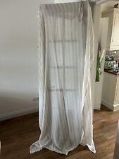 John Lewis voile curtains - Polyester and linen - 145cm width x 230cm drop , used for sale  Shipping to South Africa