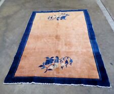 Antique Floral Peking Chinese Oriental Area Rug Handmade Wool Carpet- ON SALE for sale  Shipping to South Africa