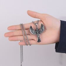 Pingente de colar masculino amuleto anel aço inoxidável corrente de joias presente por atacado, usado comprar usado  Enviando para Brazil