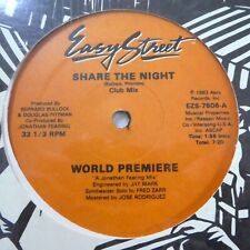 Estreia Mundial 12" Share The Night EASY STREET 1983 funk VG+ disco a1058 comprar usado  Enviando para Brazil