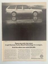 Volkswagen Quantum Turbo Diesel Wagon Vintage 1983 Impressão Anúncio comprar usado  Enviando para Brazil