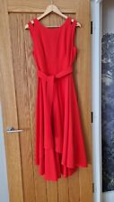 Used, Karen Millen Designer Red Dress Evening Wedding Guest Dress Size 14 for sale  Shipping to South Africa