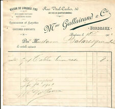 Bordeaux facture 1902 d'occasion  Villenave-d'Ornon