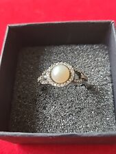 Silver pearl ring for sale  BARNSLEY