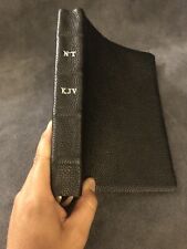 Bíblia monocromática preta couro genuíno Novo Testamento versão King James KJV, usado comprar usado  Enviando para Brazil