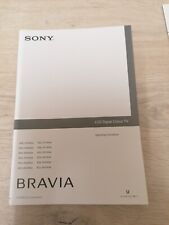 Sony bravia manual d'occasion  Expédié en Belgium