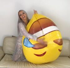 Enorme bola de praia inflável 3 pés + *piscadela amarela* grande inflável comprar usado  Enviando para Brazil
