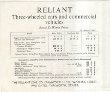 Reliant wheelers regal for sale  BATLEY