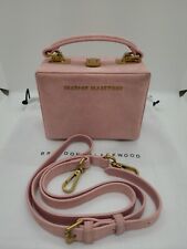 Used, New Brandon Blackwood Mini Kendrick Trunk Soft Pink Suede Handbag for sale  Shipping to South Africa