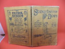 SCOUTING FOR BOYS old vintage childrens book BOY SCOUT HANDBOOK 14TH 1920S usato  Spedire a Italy