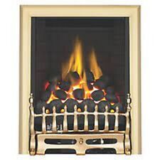 FOCAL POINT BLENHEIM BRASS ROTARY CONTROL INSET GAS FULL DEPTH FIRE 480X180x585, used for sale  Shipping to South Africa