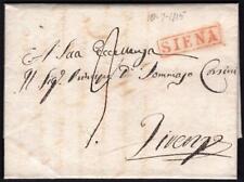ITÁLIA: 1815 pré-carimbo inteiro para Firenze - com cancelamento na caixa Siena vermelha (73896) comprar usado  Enviando para Brazil