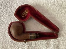 EDWARDIAN ABC SILVER MOUNTED BULLDOG SMOOTH BRIAR STRAIGHT ESTATE PIPE CASED, used for sale  Shipping to South Africa