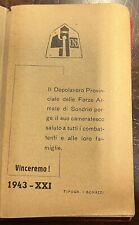 1943 sondrio fascismo usato  Torre Di Mosto