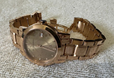 Burberry Bu9126 relógio clássico feminino xadrez diamante estampado ouro rosa s/aço, usado comprar usado  Enviando para Brazil
