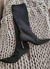 Botas stiletto salto alto SERGIO ROSSI náilon preto 40 comprar usado  Enviando para Brazil