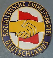  Orig. Large 27 cm SED emblem made of cardbord GDR party SED Ostalgie DDR German comprar usado  Enviando para Brazil