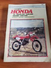 1978-1989 for Honda XL250 CLYMER Manual XL/XR 250/350 M328 for sale  Shipping to South Africa