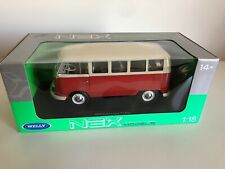 WELLY 1:18 Scale Diecast -1963 Volkswagen T1 Bus (red version)  for sale  Shipping to Canada