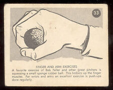 1952 Parkhurst béisbol #33 ejercicios de dedos y brazos en muy buen estado-ex tarjeta de prueba segunda mano  Embacar hacia Mexico