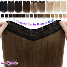 Used, One Piece Clip in 100% Remy Human Hair Extensions 3/4 Full Head U Part Brown USA for sale  Shipping to South Africa