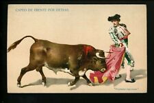 Cartão postal de luta de touros Matador Espanha espanhol Capeo de Frente por Detras #5377 comprar usado  Enviando para Brazil