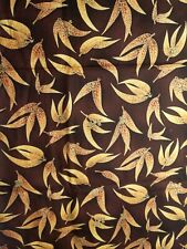 Under Australian Sun Fabric  12025 Leesa Chandler  Gum Leaves Brown Gold for sale  Shipping to South Africa
