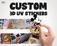 Custom Logo 3D Stickers Phone UV DTF Transfer Wholesale Personalised printing UK for sale  Shipping to South Africa