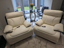 leather electric recliner massage for sale  SWADLINCOTE