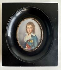 Smit Antique Louis XVIII Young Child Hand Painted Hand Painted Miniature Portrait for sale  Shipping to South Africa