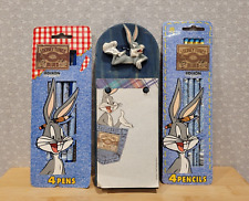 1996 Vintage Looney Tunes Blues Bugs Bunny Magnetic Memo Pad Pencil Ink Pen Set for sale  Shipping to South Africa