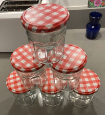 6 glass storage jars set for sale  Chicago
