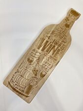 Wooden wine bottle for sale  Hoffman Estates