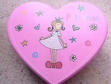 Heart shaped box  princess design pink fun girls for sale  Shipping to South Africa
