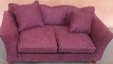 Soft plum sofa for sale  BRAMPTON