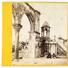 Mesquita de Omar Jerusalém Palestina Stereoview c1865 Tribunal do Púlpito Sarraceno A2621 comprar usado  Enviando para Brazil