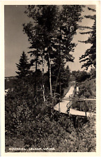 Foto cartão postal Walkway Bridge on Squirrel Island Southport Maine ME 1953 RPPC comprar usado  Enviando para Brazil