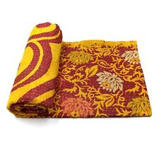 Colcha de algodão indiano vintage Kantha colcha capa de sofá cobertor lance g comprar usado  Enviando para Brazil