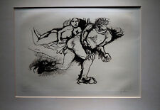 Renato Guttuso, Litografia 40x57cm, Uomo e donna usato  Montecatini Terme
