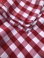 Red white gingham for sale  LONDON