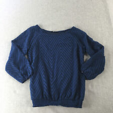 Harpa Womens Top Size S Blue Striped Long Sleeve Shirt Blouse for sale  Shipping to South Africa
