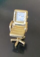 Reloj de colección novedad para silla giratoria de metal en tono dorado miniatura  segunda mano  Embacar hacia Argentina