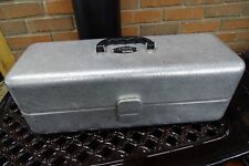 Caixa de ferramentas vintage UMCO 3 bandejas modelo # 43 alumínio com iscas e equipamentos comprar usado  Enviando para Brazil