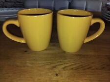 Pair mustard coffee for sale  CARDIFF
