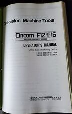 Citizen Cincom F12/F16 Programowanie operatora, parametry, schemat okablowania/drabiny na sprzedaż  PL