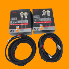 Lote de 2 cables HDMI clasificados en pared Rocketfish 4K UltraHD/HDR - RF-HG24501 #U4002 segunda mano  Embacar hacia Argentina