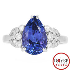 Oscar Friedman Diamond 3.89cts Tanzanite 14K Gold Statement Engagement Ring NR for sale  Shipping to South Africa